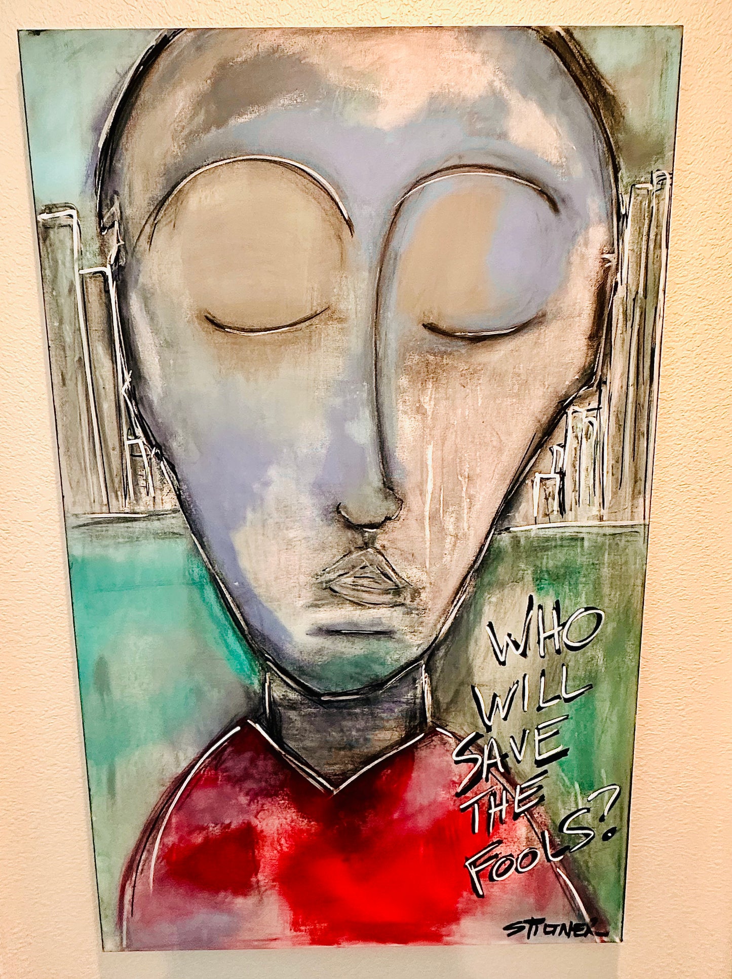 Who Will Save The Fools - Painting