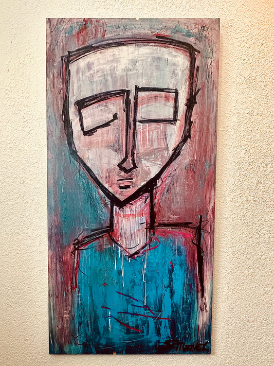The Sad Man - Painting